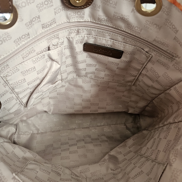 Michael Kors Orange Tie-Dye Tote Bag - Picture 7 of 9